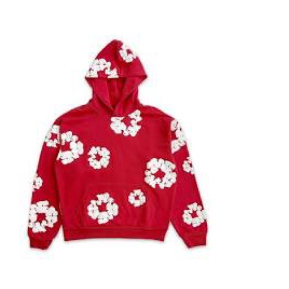 Denim tears/ red and white/ size medium/ 100% authentic